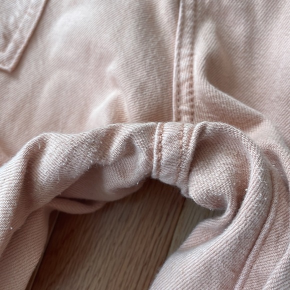 AG Adriano Goldschmied Pants Womens 27 Pink Renn Paper Bag Cropped Straight Leg - Picture 6 of 12